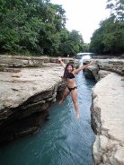 Jumping into River Canyons, Boquete, Panama